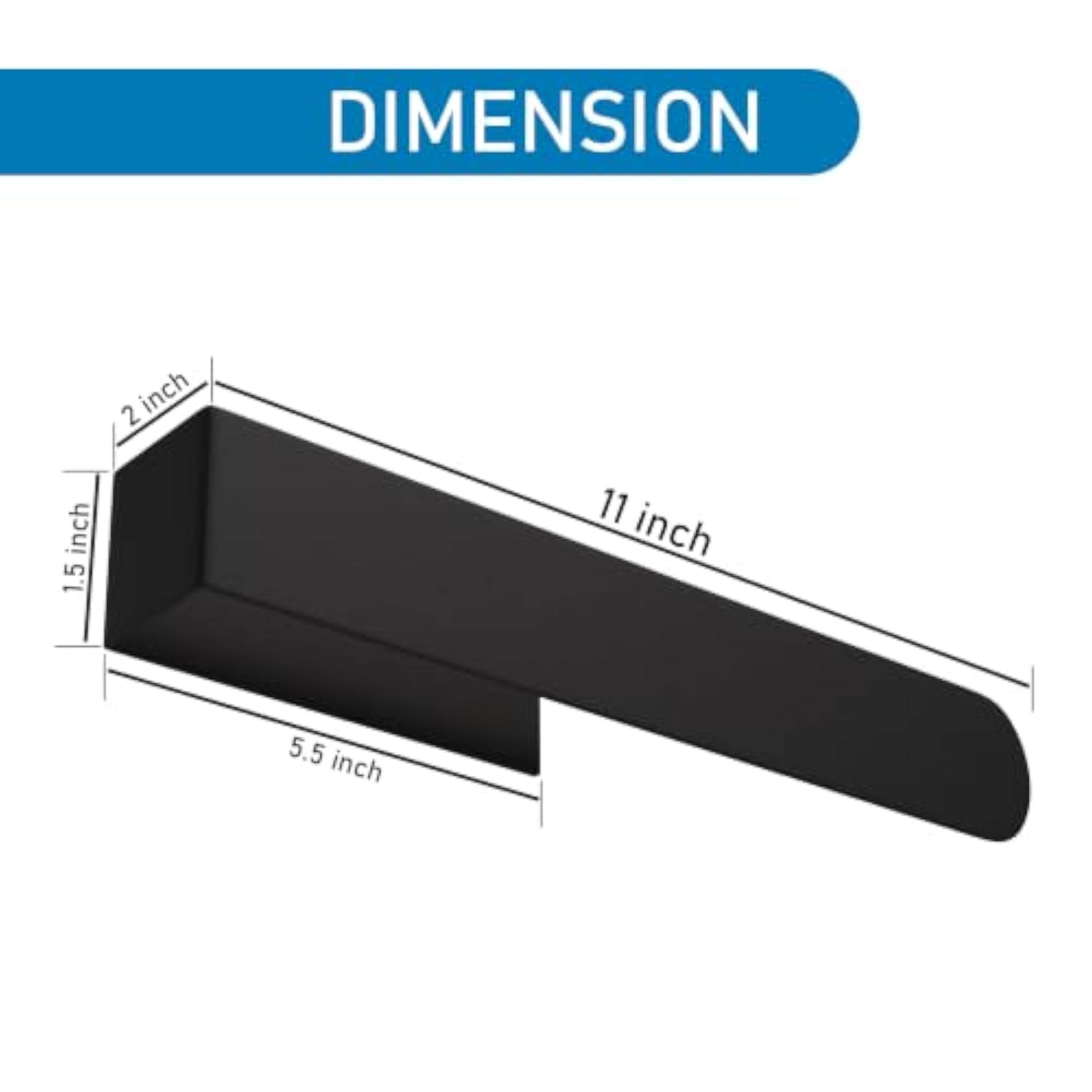 Self Adhesive Black Napkin Holder for Kitchen & Bathroom
